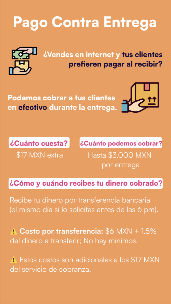 Pago Contra Entrega para tus envíos