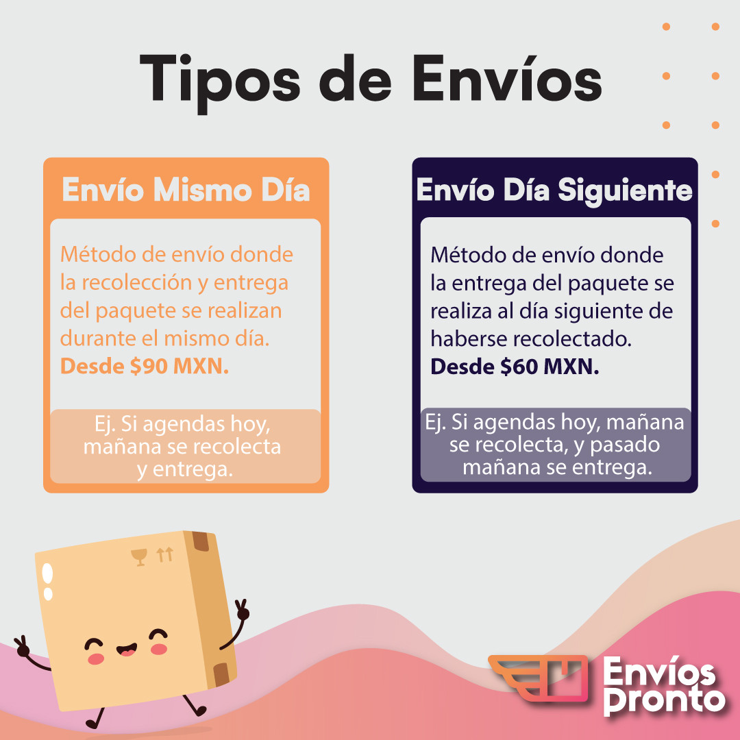 Tipos de Envíos en Envíos Pronto