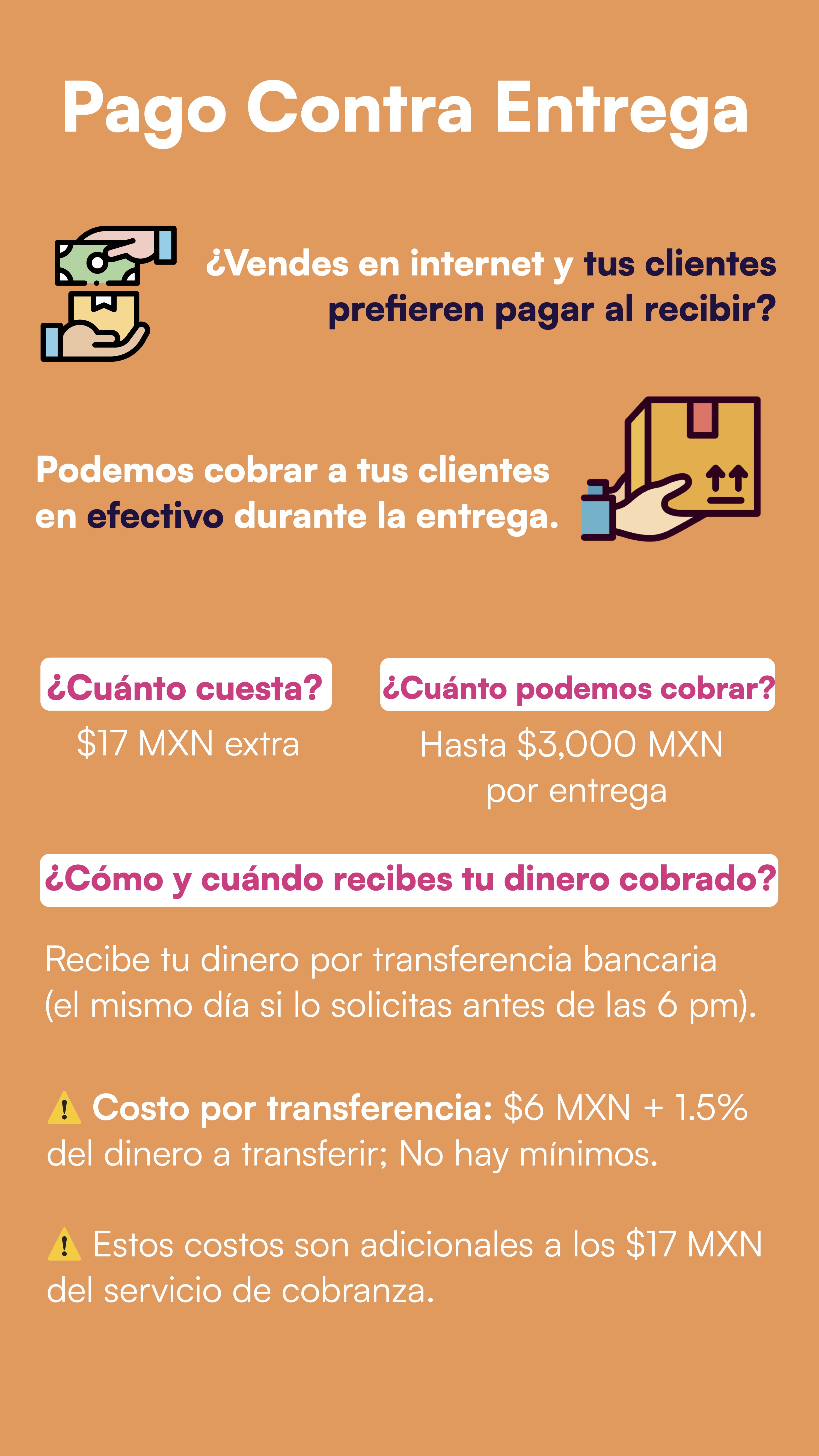 Información sobre Pago Contra Entrega