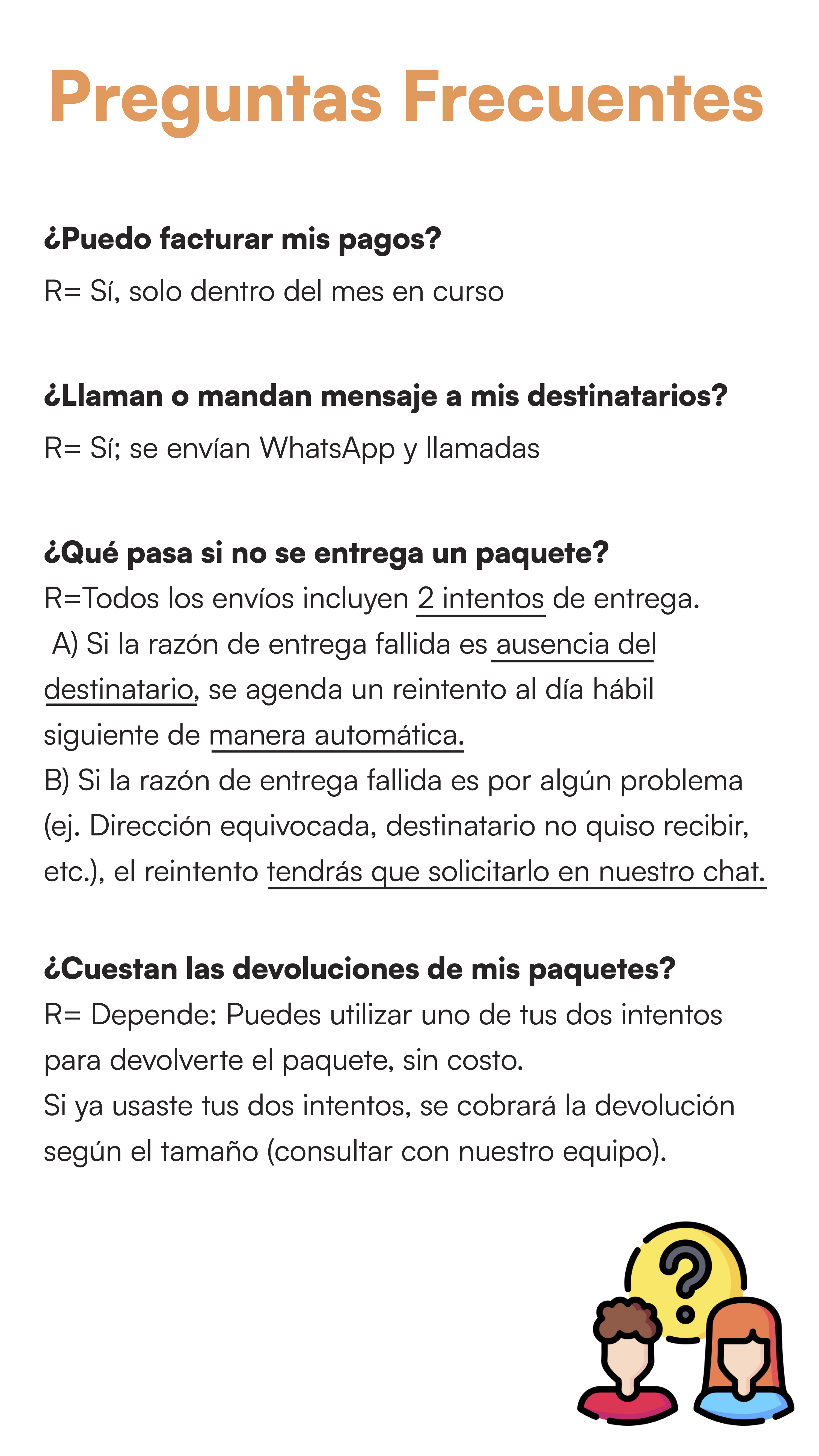 Preguntas Frecuentes sobre Envíos Pronto