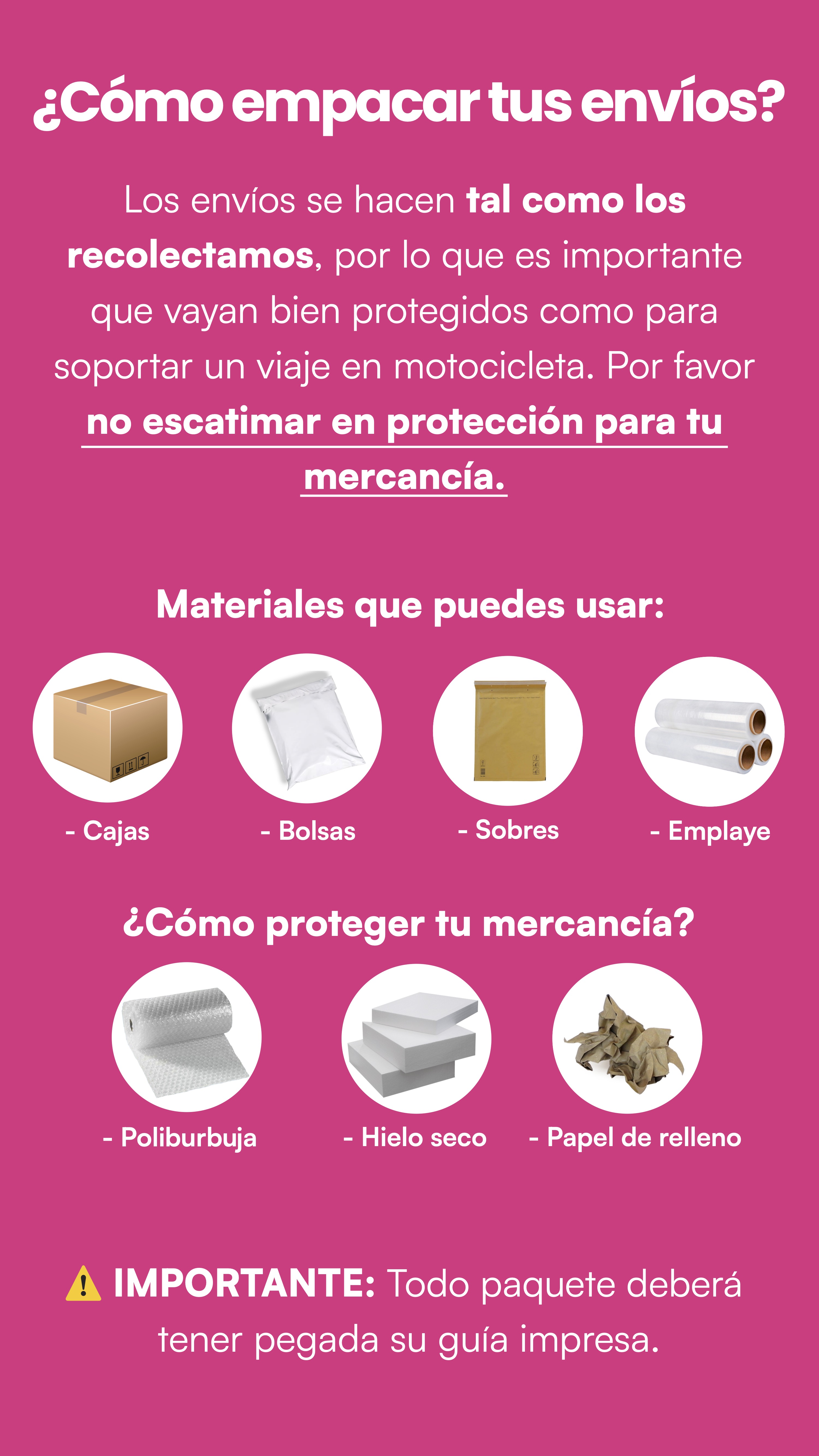 Cómo empacar tus envíos de forma segura