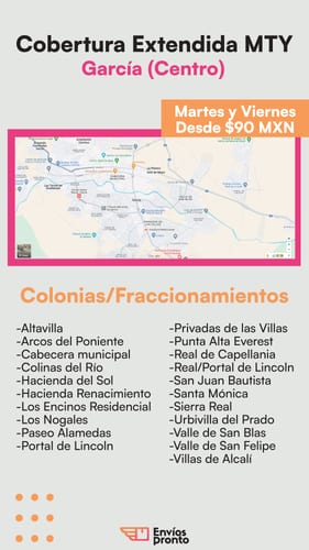 Cobertura Extendida en García (Centro)