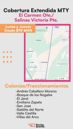 Cobertura Extendida MTY: El Carmen y Salinas Victoria