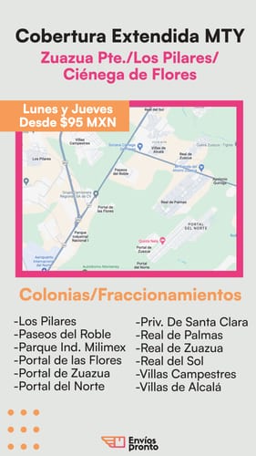 Cobertura Extendida en MTY: Zuasua, Los Pilares