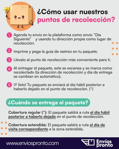Uso de puntos de recolección en Envíos Pronto