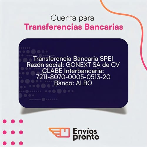 Cuenta para Transferencias Bancarias