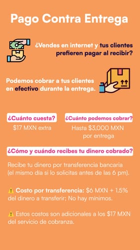 Información sobre Pago Contra Entrega