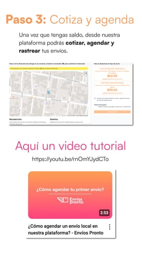 Paso 3: Cotiza y agenda tus envíos