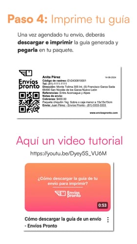 Paso 4: Imprime tu guía de envío