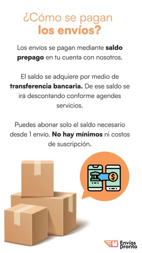 Métodos de pago para envíos en Envíos Pronto