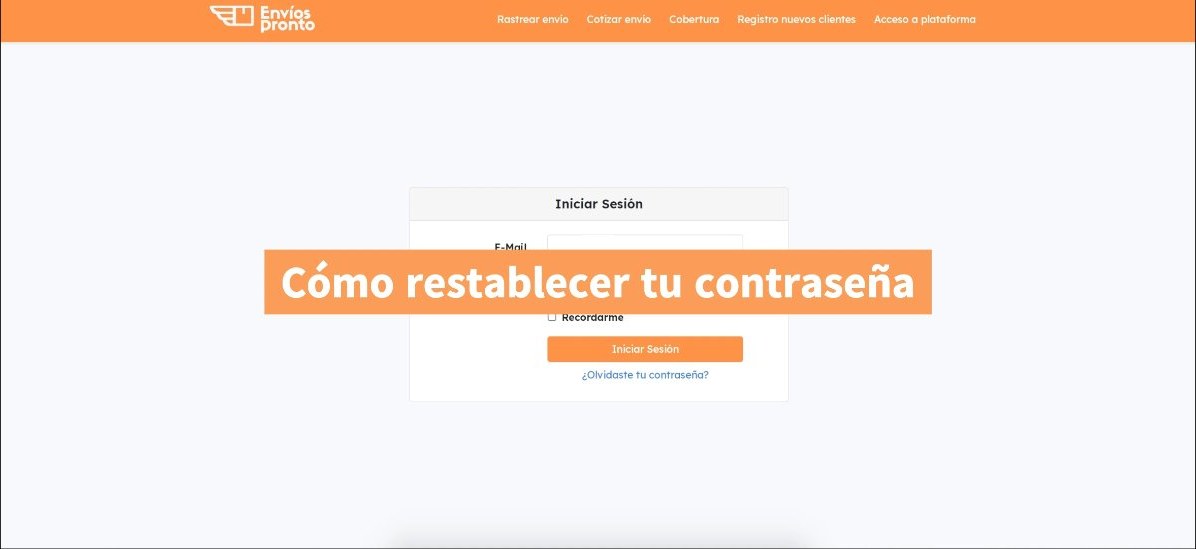 Cómo restablecer tu contraseña