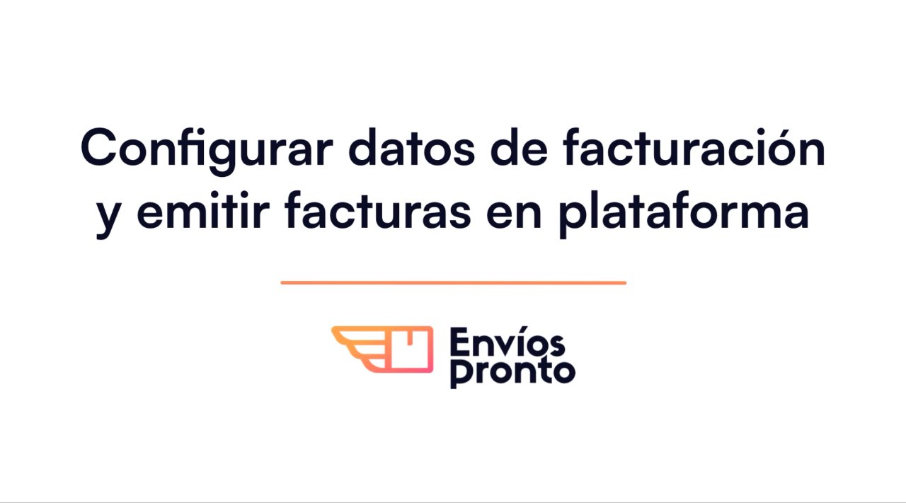 Configurar datos de facturación y emitir facturas de mis pagos